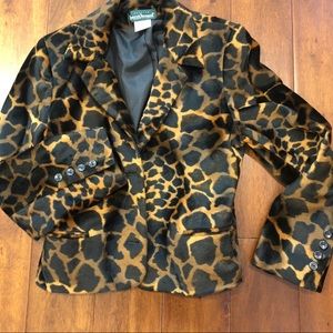 Harve’ Bernard 8 petite giraffe pattern jacket